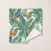 Banane tropicale Monstera Palm Feuilles & Fleurs (Gant de toilette)