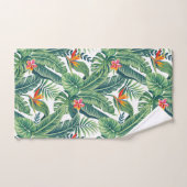 Banane tropicale Monstera Palm Feuilles & Fleurs (Serviette à main)