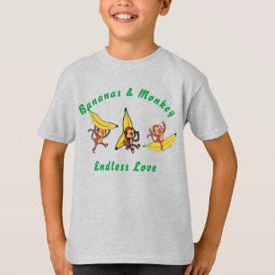 Bananen & Aap Eindeloze Liefde T-shirt