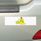 Bananen Bumpersticker (Op auto)