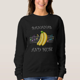 Bananen En Muziek Muzikant Sleutel Piano Vruchten Trui