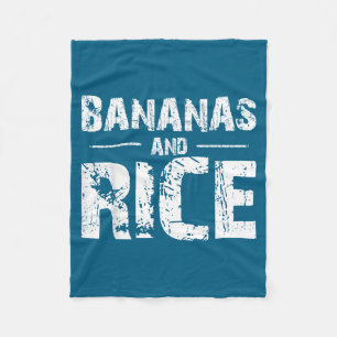 Bananen en rijst fleece deken