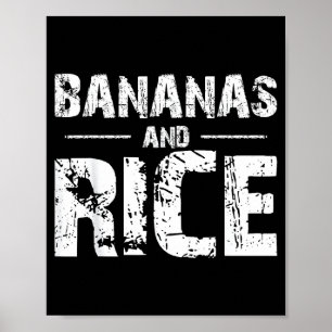 Bananen en rijst poster