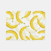 Bananen Fleece Deken (Voorkant (Horizontaal))