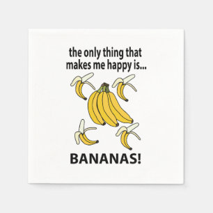 Bananen Fruit Funny Bananas Party Servet