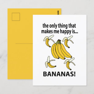 Bananen Fruit Grappige Bananen Briefkaart