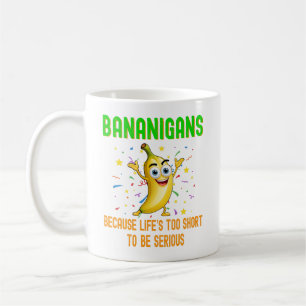 Bananen, Funny Go Bananen, Tropical Fruit Humor Koffiemok