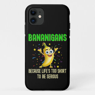 Bananen, Go Bananas, vrolijk grappig positief iPhone 11 Hoesje