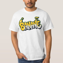 bananen, graffiti, vruchten, street art, urban t-shirt