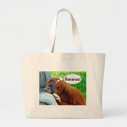 Bananen! Grote Tote Bag (Voorkant)
