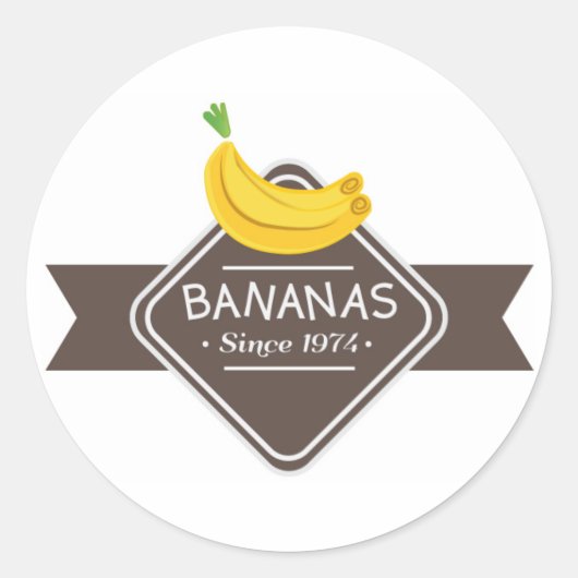 BANANEN LOGO STICKER (Voorkant)