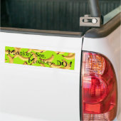 Bananen met een sms-aap zien aap bumpersticker (Op Truck)