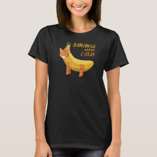 Bananen over katten (gesneden katten) t-shirt