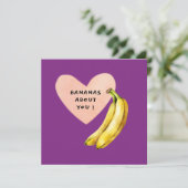 BANANEN OVER U grappige kaart voor elke gelegenhei (Staand voorkant)