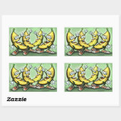 Bananen Rechthoekige Sticker (Vel)