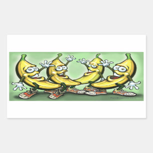 Bananen Rechthoekige Sticker