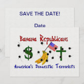 Bananen Republikeinen Kaart (Voorkant / Achterkant)