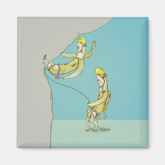 Bananen rock klimmen grappig fruit magneet (Voorkant)