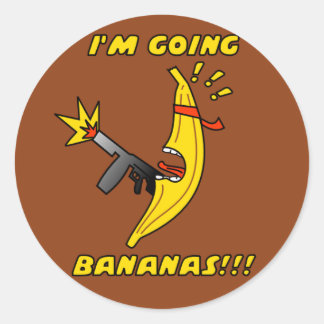 bananen ronde sticker