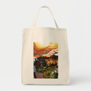 Bananen te koop aangeboden tote bag