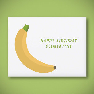 Bananen Verjaardag Briefkaart