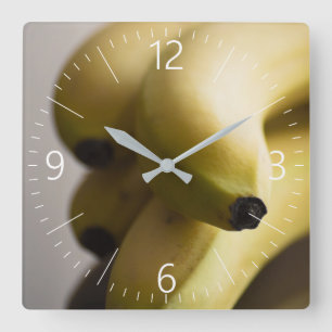Bananen Vierkante Klok