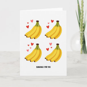 Bananen Voor Jou Hart Kaart
