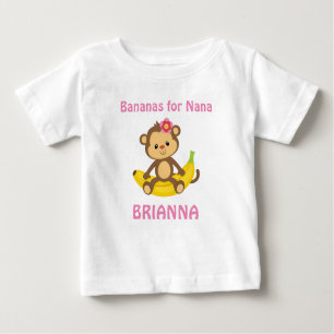 Bananen voor Nana Custom Baby Fine Jersey T-Shirt
