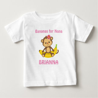 Bananen voor Nana Custom Baby Fine Jersey T-Shirt
