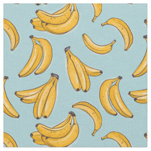 Bananen waterverf stof