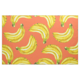 Bananen waterverf stof
