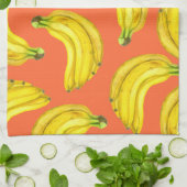 Bananen waterverf theedoek (Gevouwen)