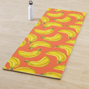 Bananen waterverf yogamat