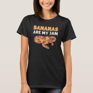 Bananen zijn mijn jam Herpetologen Banana Ball Pyt T-shirt