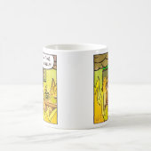 Bananenaap Alles is in brand gestoken. Koffiemok (Center)