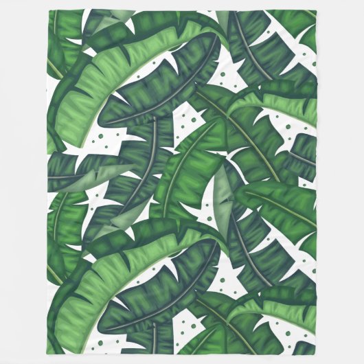 bananenblad blanket fleece deken (Voorkant)