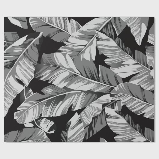 Bananenbladeren 3 cadeaupapier (Vlak)