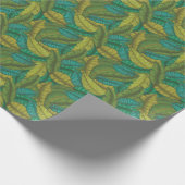 Bananenbladeren: met de hand getekend botanisch  cadeaupapier (Hoek)