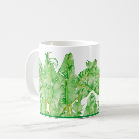 Bananenbladeren op een Classic Mok (11 oz.) (Voorkant links)