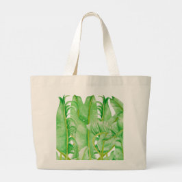 Bananenbladeren op een Jumbo Bag Grote Tote Bag