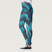 Bananenbladeren: tropisch patroon. leggings (Links)