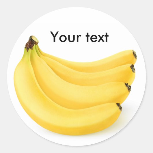 Bananenbos Ronde Sticker (Voorkant)