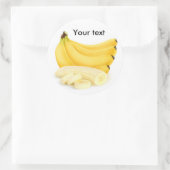 Bananenbos Ronde Sticker (Tas)