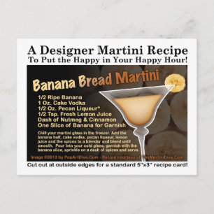 Bananenbrood Martini Recept Briefkaart