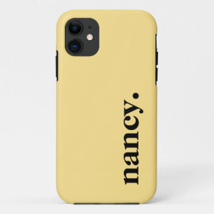Bananencrème Elegante naam Elegante kleur iPhone 11 Hoesje