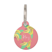 Bananengroenpatroon Roze Groen