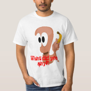 bananenjongen-worm-van-wormen-2992 exemplaar, wat t-shirt