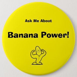 bananenknop ronde button 6,0 cm