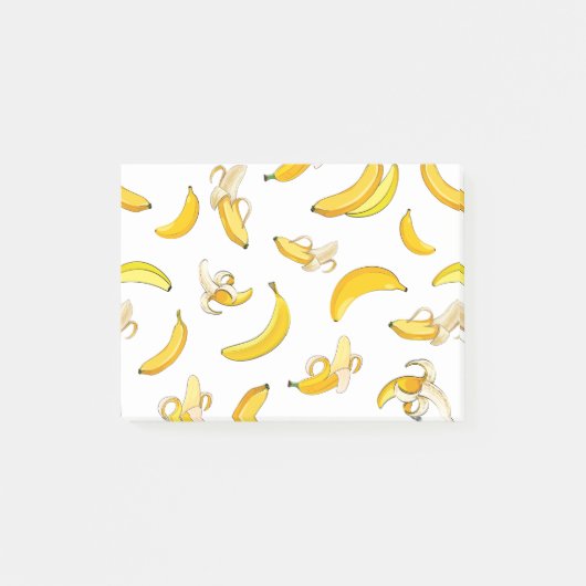 Bananenpatroon 4 post-it® notes (Voorkant)