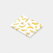 Bananenpatroon 4 post-it® notes (Schuin)